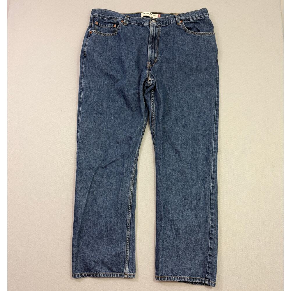 Vintage Levis 505 Jeans Men's 42x32 Blue Denim Regular Fit Straight y2k Western